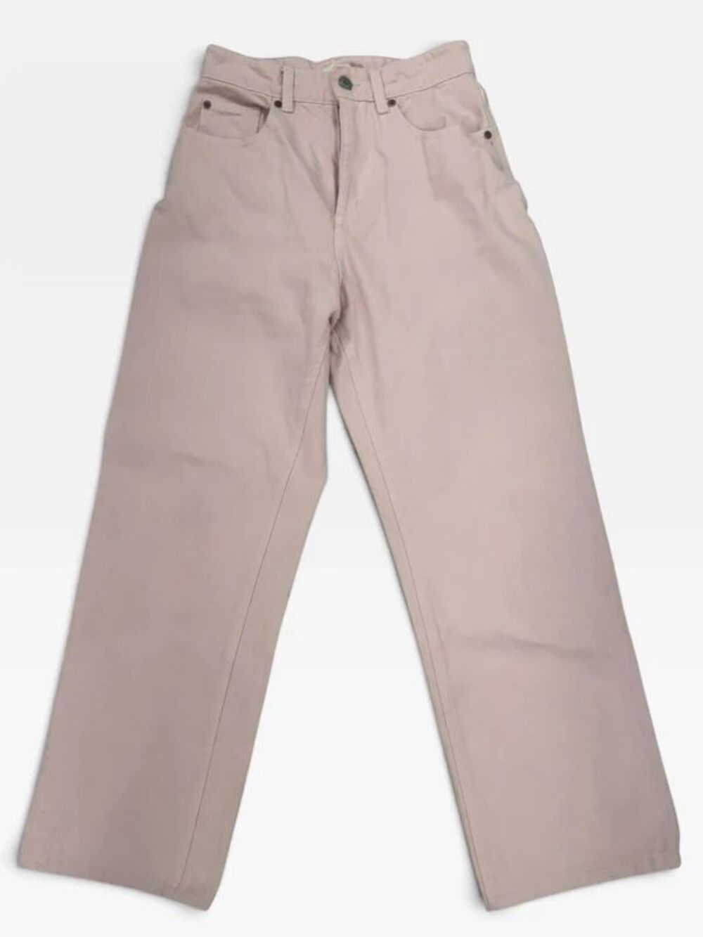 H&M Light Pink Wide Leg Jeans - size 6